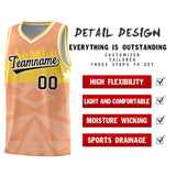 Custom Orange Personalized City Silhouette Pattern Sports Uniform Basketball Jersey