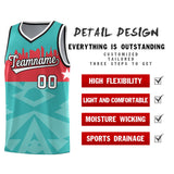 Custom Bright Green Personalized City Silhouette Pattern Sports Uniform Basketball Jersey