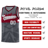 Custom Dark Gray Personalized City Silhouette Pattern Sports Uniform Basketball Jersey