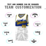 Custom White Personalized City Silhouette Pattern Sports Uniform Basketball Jersey