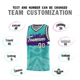 Custom Bright Green Personalized City Silhouette Pattern Sports Uniform Basketball Jersey