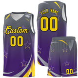 Custom Tailor Made Gradient Star Graffiti Pattern Sports Uniform Basketball Jersey For Adult