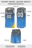 Custom Tailor Made Gradient Star Graffiti Pattern Sports Uniform Basketball Jersey For Adult