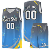 Custom Tailor Made Gradient Star Graffiti Pattern Sports Uniform Basketball Jersey For Adult
