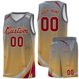 Custom Tailor Made Gradient Star Graffiti Pattern Sports Uniform Basketball Jersey For Unisex