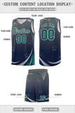 Custom Tailor Made Gradient Star Graffiti Pattern Sports Uniform Basketball Jersey For Youth