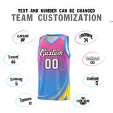 Custom Tailor Made Gradient Star Graffiti Pattern Sports Uniform Basketball Jersey For Youth