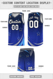 Custom Tailor Made Gradient Star Graffiti Pattern Sports Uniform Basketball Jersey For Adult