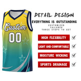 Custom Tailor Made Gradient Star Graffiti Pattern Sports Uniform Basketball Jersey For Adult