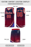 Custom Tailor Made Gradient Star Graffiti Pattern Sports Uniform Basketball Jersey For Youth