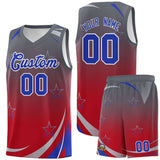 Custom Tailor Made Gradient Star Graffiti Pattern Sports Uniform Basketball Jersey For Adult