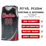 Custom Tailor Made Gradient Star Graffiti Pattern Sports Uniform Basketball Jersey For Youth