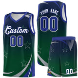 Custom Tailor Made Gradient Star Graffiti Pattern Sports Uniform Basketball Jersey For Youth
