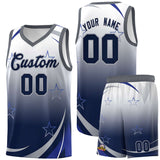 Custom Tailor Made Gradient Star Graffiti Pattern Sports Uniform Basketball Jersey For Unisex
