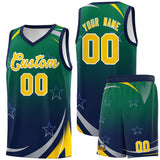 Custom Tailor Made Gradient Star Graffiti Pattern Sports Uniform Basketball Jersey For Unisex