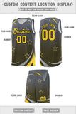 Custom Tailor Made Gradient Star Graffiti Pattern Sports Uniform Basketball Jersey For Youth