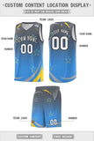Custom Individualized Gradient Star Graffiti Pattern Sports Uniform Basketball Jersey Printed Logo Number