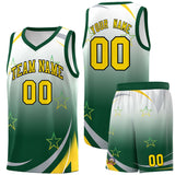 Custom Individualized Gradient Star Graffiti Pattern Sports Uniform Basketball Jersey Printed Logo Number