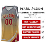 Custom Individualized Gradient Star Graffiti Pattern Sports Uniform Basketball Jersey Add Logo Number