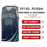 Custom Individualized Gradient Star Graffiti Pattern Sports Uniform Basketball Jersey Text Logo Number