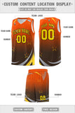 Custom Individualized Gradient Star Graffiti Pattern Sports Uniform Basketball Jersey Text Logo Number