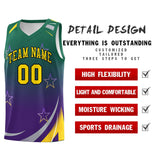 Custom Individualized Gradient Star Graffiti Pattern Sports Uniform Basketball Jersey Printed Logo Number