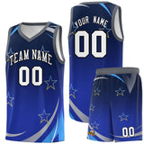 Custom Individualized Gradient Star Graffiti Pattern Sports Uniform Basketball Jersey Printed Logo Number