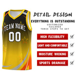 Custom Individualized Gradient Star Graffiti Pattern Sports Uniform Basketball Jersey Printed Logo Number