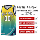 Custom Individualized Gradient Star Graffiti Pattern Sports Uniform Basketball Jersey Printed Logo Number
