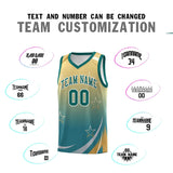Custom Individualized Gradient Star Graffiti Pattern Sports Uniform Basketball Jersey Printed Logo Number