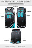Custom Individualized Gradient Star Graffiti Pattern Sports Uniform Basketball Jersey Add Logo Number