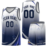 Custom Individualized Gradient Star Graffiti Pattern Sports Uniform Basketball Jersey Add Logo Number