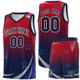 Custom Individualized Gradient Star Graffiti Pattern Sports Uniform Basketball Jersey Text Logo Number