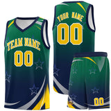 Custom Individualized Gradient Star Graffiti Pattern Sports Uniform Basketball Jersey Add Logo Number