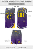 Custom Personalized Gradient Star Graffiti Pattern Sports Uniform Basketball Jersey Printed Logo Number