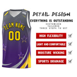 Custom Personalized Gradient Star Graffiti Pattern Sports Uniform Basketball Jersey Printed Logo Number