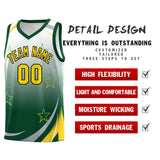 Custom Personalized Gradient Star Graffiti Pattern Sports Uniform Basketball Jersey Printed Logo Number