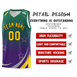 Custom Personalized Gradient Star Graffiti Pattern Sports Uniform Basketball Jersey Printed Logo Number