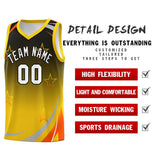 Custom Personalized Gradient Star Graffiti Pattern Sports Uniform Basketball Jersey Printed Logo Number