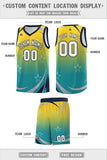 Custom Personalized Gradient Star Graffiti Pattern Sports Uniform Basketball Jersey Printed Logo Number
