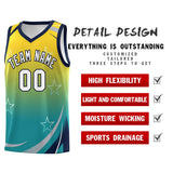 Custom Personalized Gradient Star Graffiti Pattern Sports Uniform Basketball Jersey Printed Logo Number