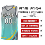 Custom Personalized Gradient Star Graffiti Pattern Sports Uniform Basketball Jersey Printed Logo Number