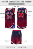 Custom Personalized Gradient Star Graffiti Pattern Sports Uniform Basketball Jersey Text Logo Number