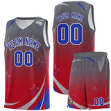 Custom Personalized Gradient Star Graffiti Pattern Sports Uniform Basketball Jersey Printed Logo Number