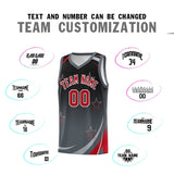 Custom Personalized Gradient Star Graffiti Pattern Sports Uniform Basketball Jersey Text Logo Number