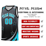 Custom Personalized Gradient Star Graffiti Pattern Sports Uniform Basketball Jersey Add Logo Number
