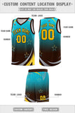 Custom Personalized Gradient Star Graffiti Pattern Sports Uniform Basketball Jersey Text Logo Number