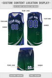Custom Personalized Gradient Star Graffiti Pattern Sports Uniform Basketball Jersey Text Logo Number