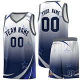 Custom Personalized Gradient Star Graffiti Pattern Sports Uniform Basketball Jersey Add Logo Number