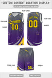 Custom Tank Top Gradient Star Graffiti Pattern Sports Uniform Basketball Jersey For Adult